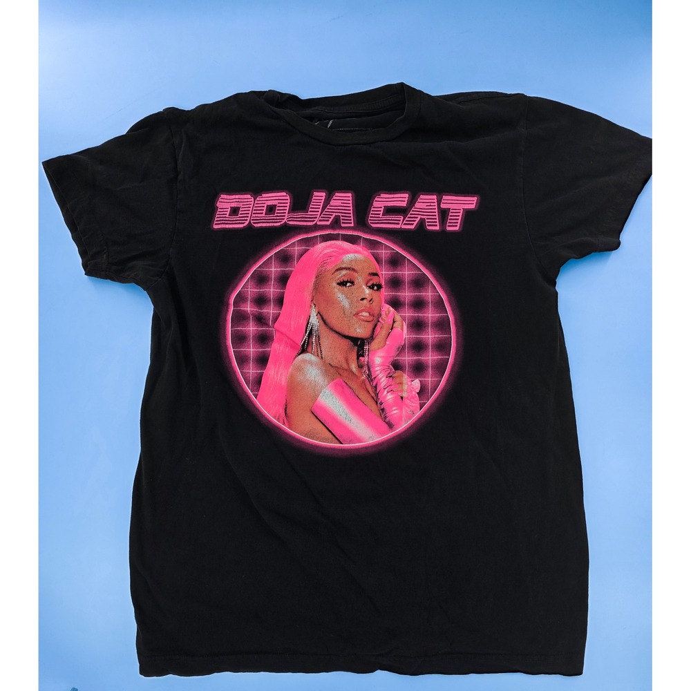 Doja Cat Graphic T Shirt Black Medium Music Merch Retro Pink Pop Star